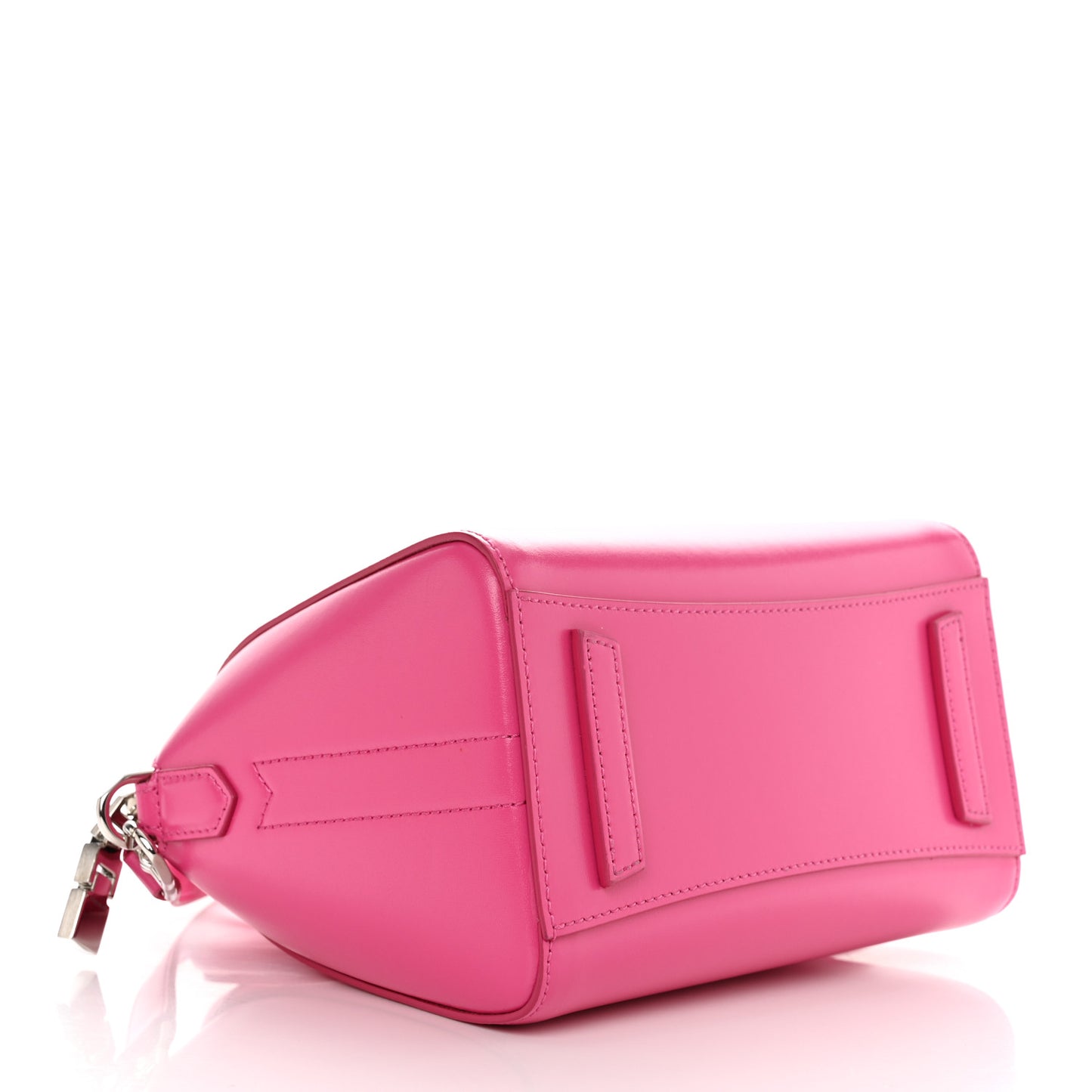 Shiny Lord Calfskin Mini Antigona Neon Pink