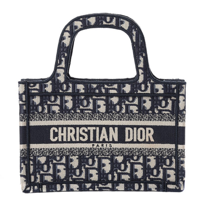 Christian Dior Oblique Mini Book Tote Blue Multicolor 1 of 9