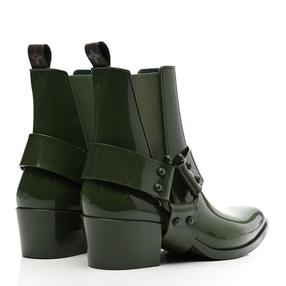 Louis Vuitton Rubber Monogram Rhapsody Ankle Boots 39 Kaki 4 of 7