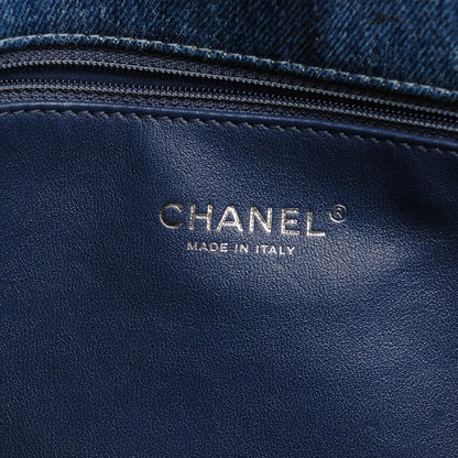 Chanel Denim Quilted Large Boy Flap Blue 6 of 8
