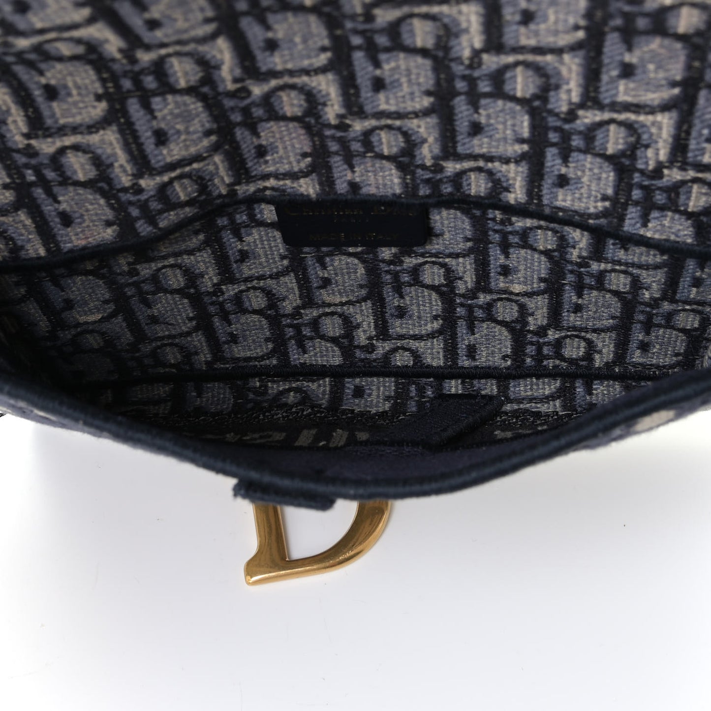 Oblique Slim Saddle Pouch Blue