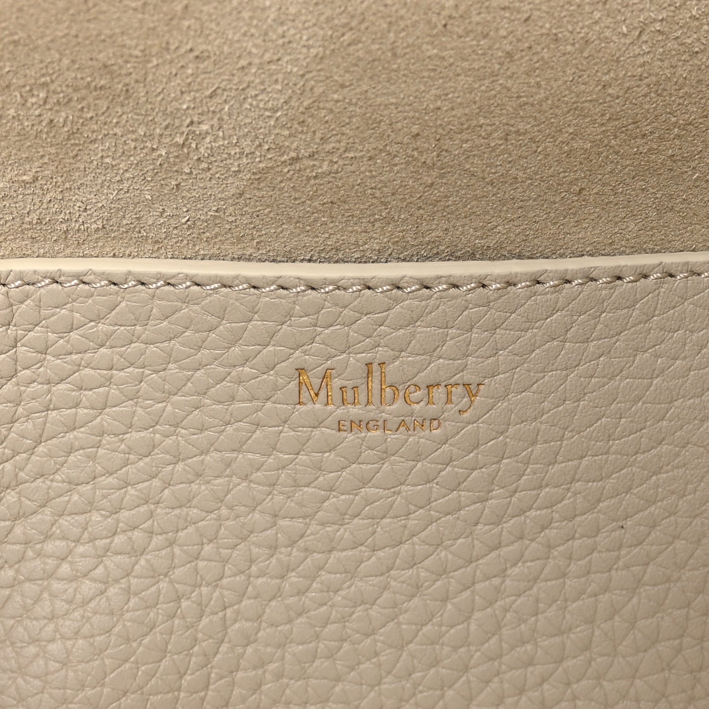 Glossy Goatskin Medium Lily Beige
