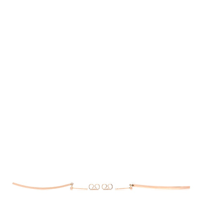 Tiffany 18K Rose Gold T Bar Earrings 3 of 5