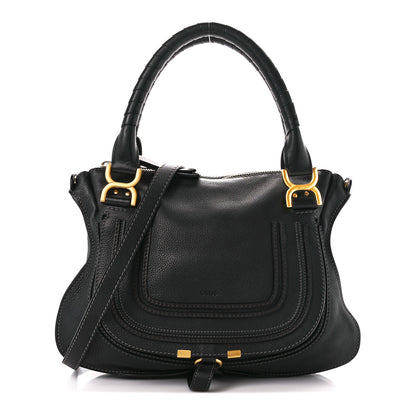 Chloe Calfskin Medium Marcie Satchel Black 1 of 12