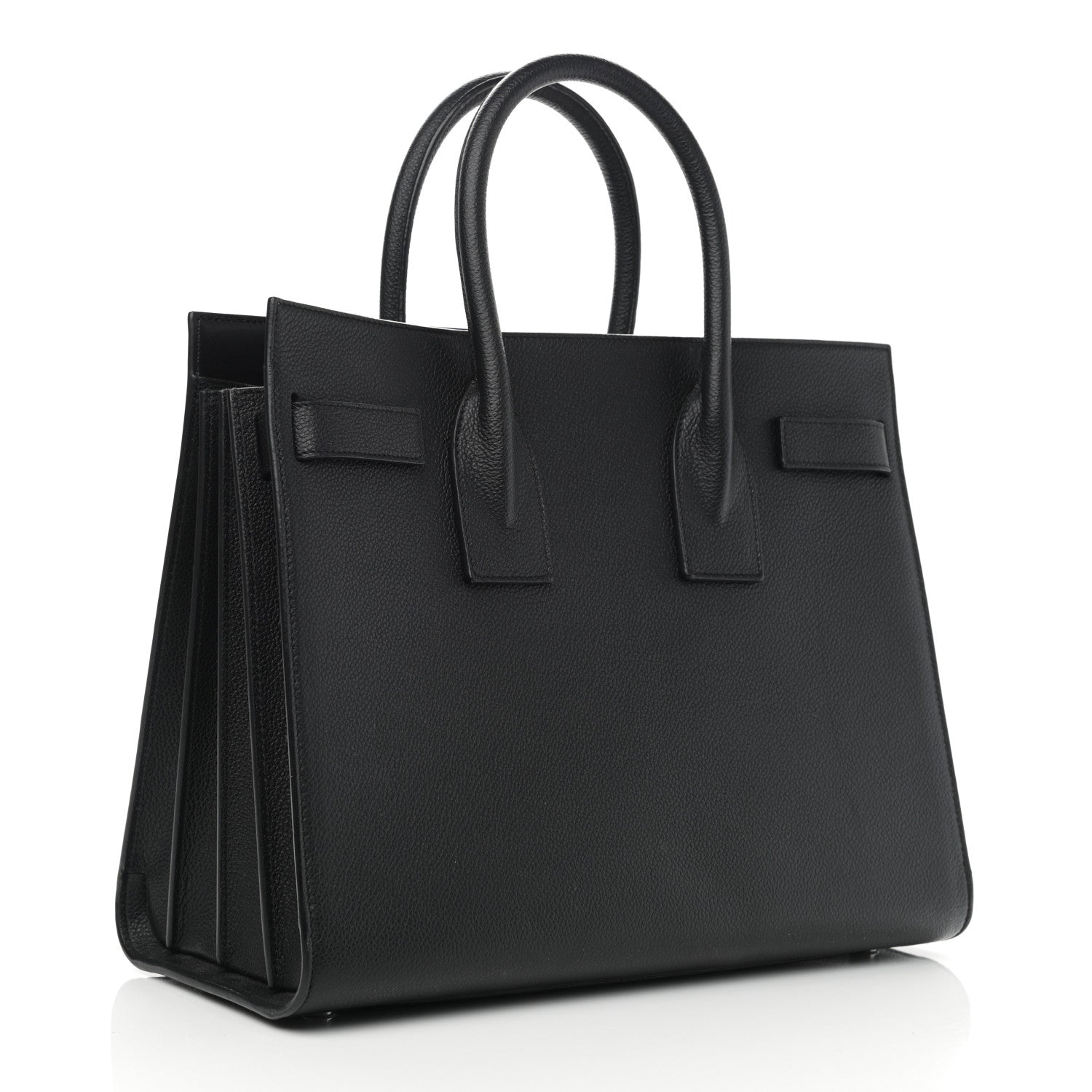 Saint Laurent Grained Calfskin Small Sac De Jour Black 3 of 12