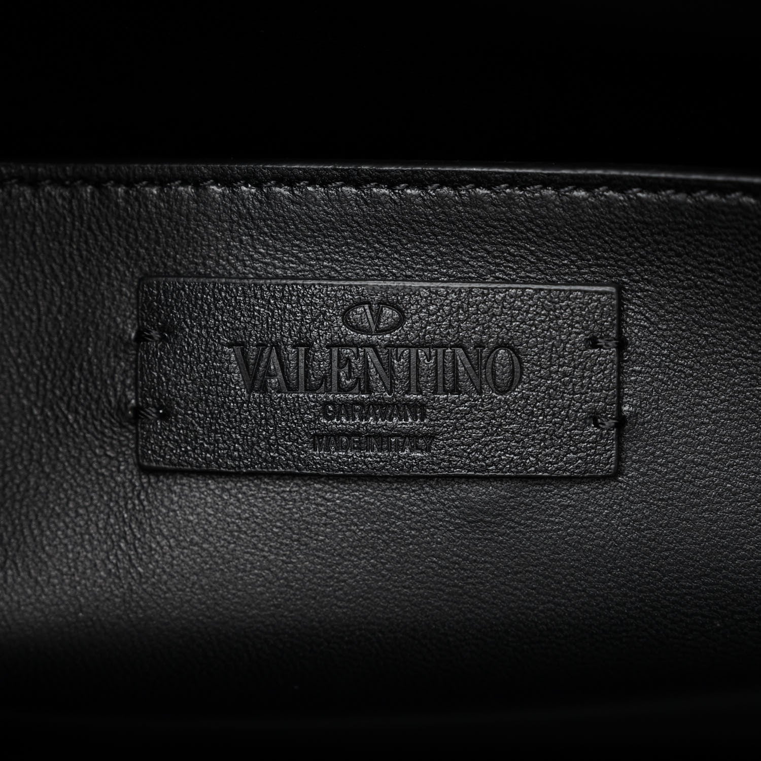 Valentino Garavani Calfskin Tonal Vlogo Briefcase Black 6 of 10