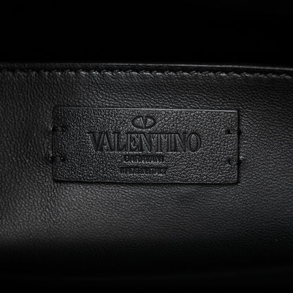 Valentino Garavani Calfskin Tonal Vlogo Briefcase Black 6 of 10
