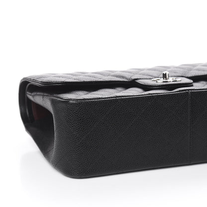 Chanel Caviar Quilted Jumbo Double Flap Black 9 of 11