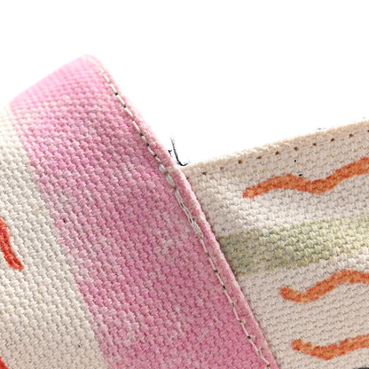 Saint Laurent Canvas Love Print Elba Logo Embroidered Espadrilles 38 Multicolor 11 of 11