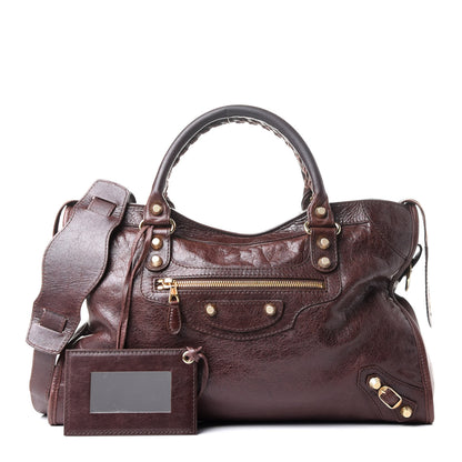 Balenciaga Agneau Giant 12 Gold Hardware City Cigare Fonce 1 of 12