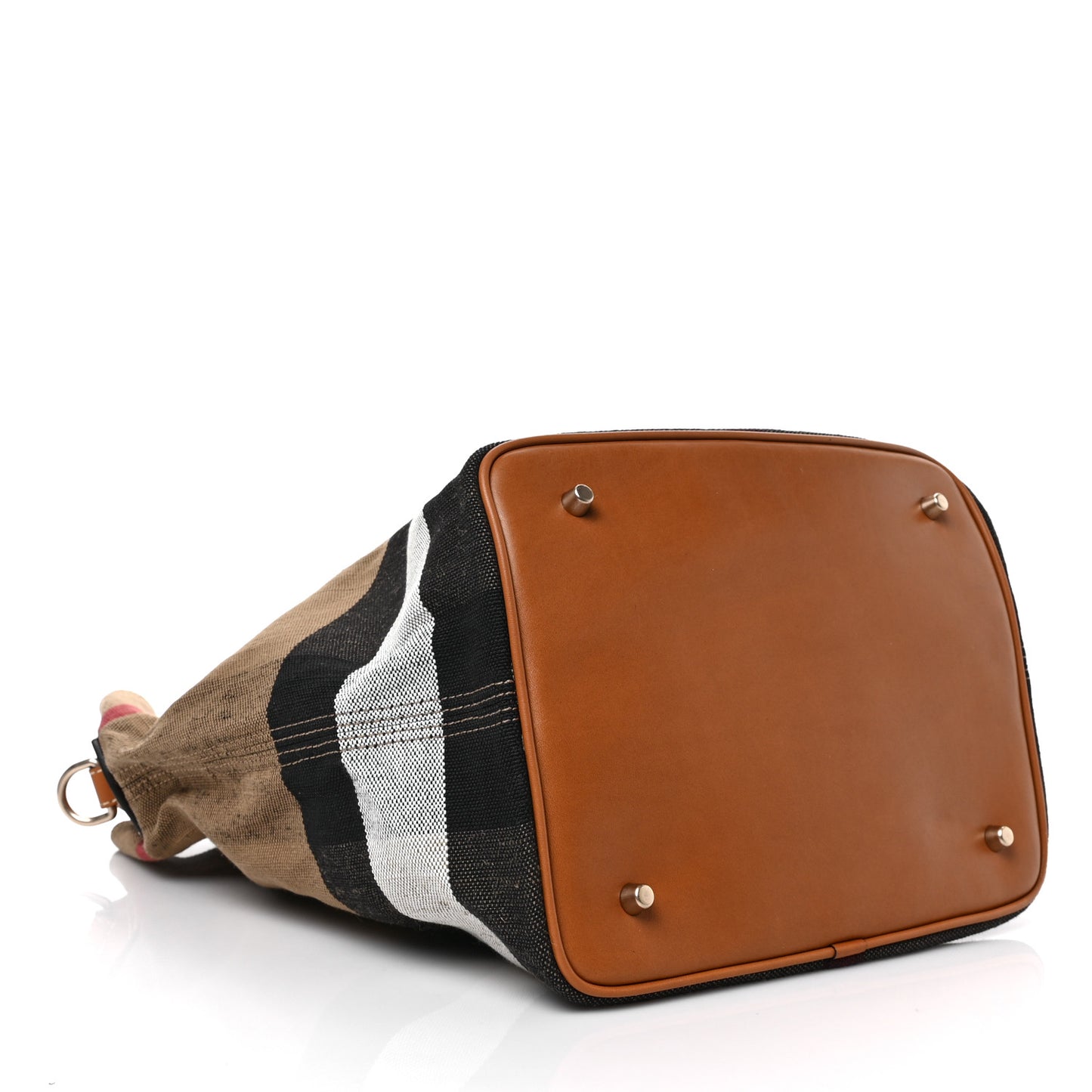 Canvas Mega Check Medium Ashby Hobo Saddle Brown