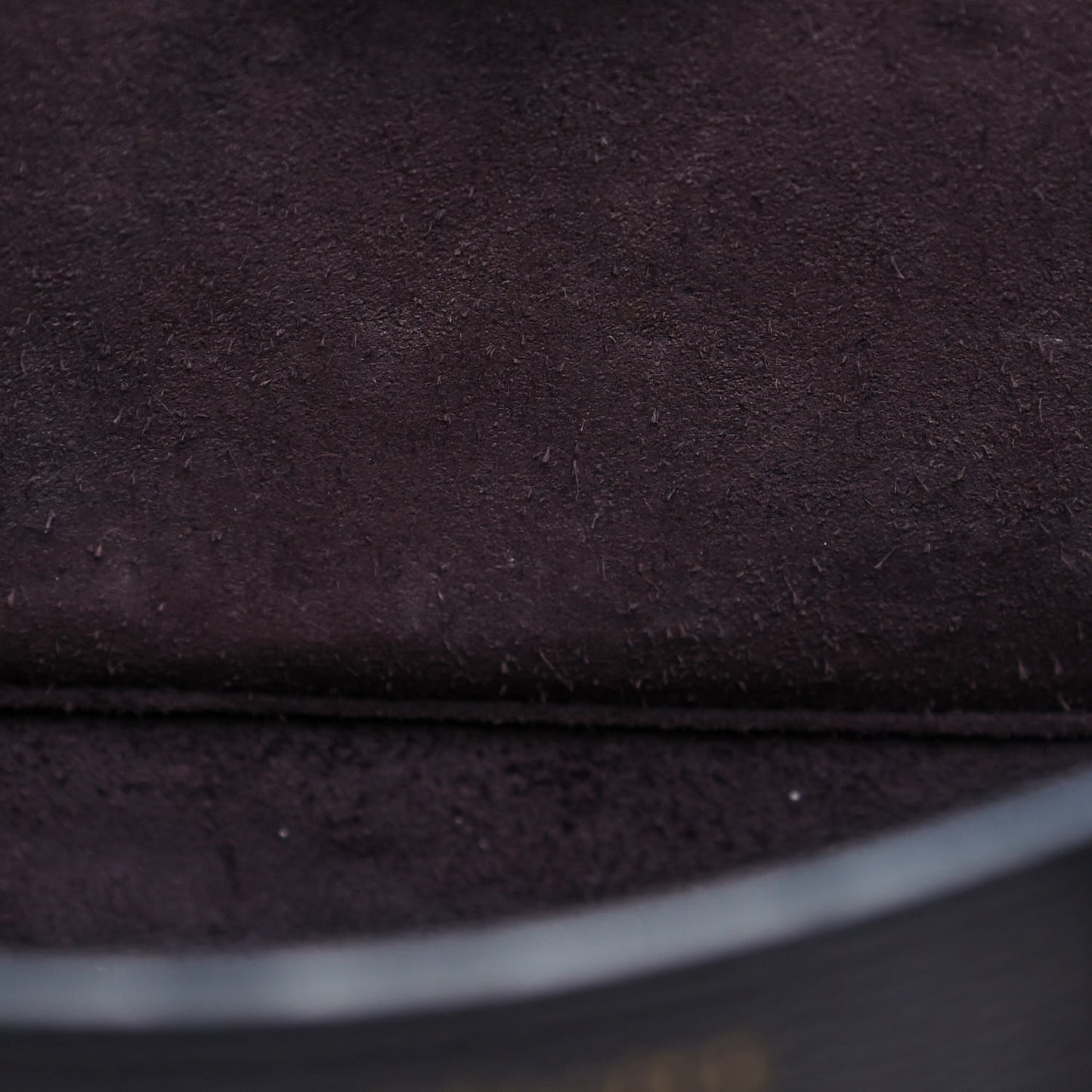 Drummed Calfskin Nano Luggage Liquorice