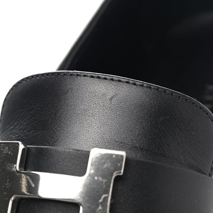 Hermes Calfskin Womens Faubourg Loafers 36.5 Black 11 of 11