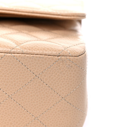 Chanel Caviar Quilted Medium Double Flap Beige 12 of 12