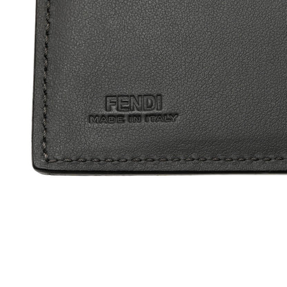 Fendi Vitello Century Elite Monster Eyes Continental Wallet Asfalto Graphite 6 of 9