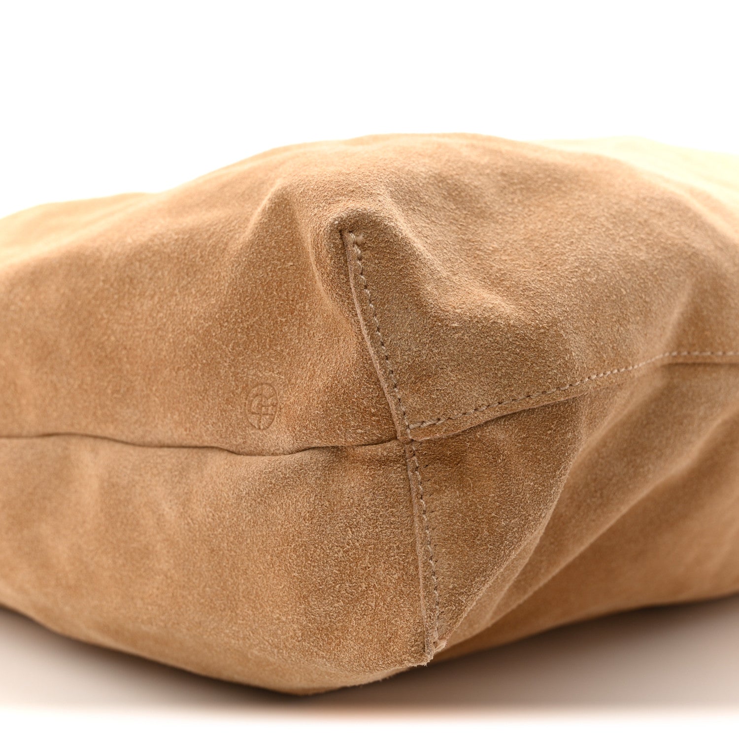 The Row Suede Bindle Bag Warm Beige 15 of 17