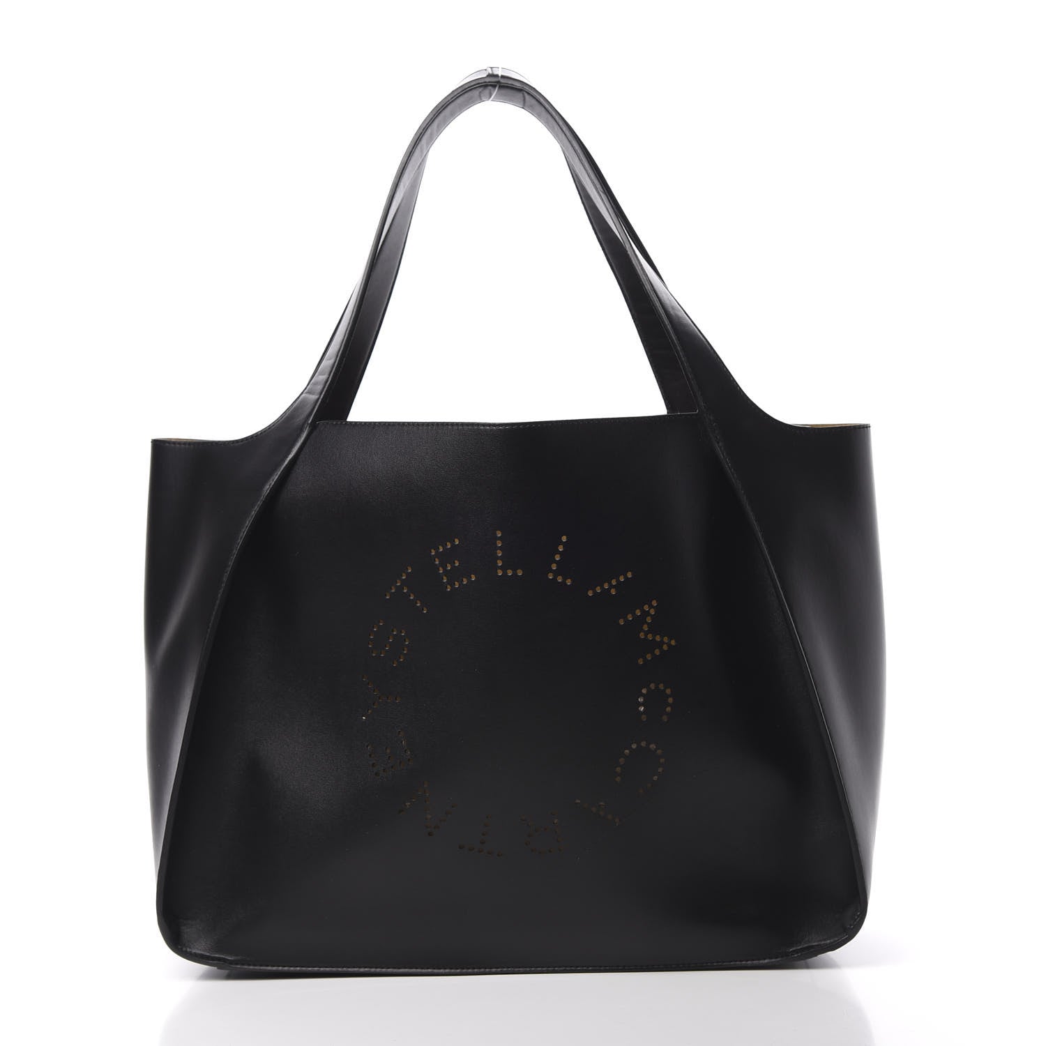 Stella McCartney Eco Alter Nappa East West Perforated Tote Black 2 of 10
