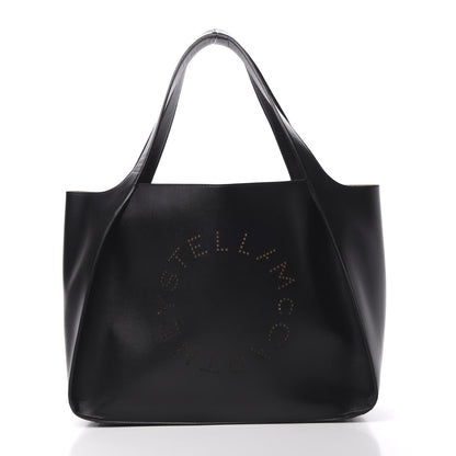 Stella McCartney Eco Alter Nappa East West Perforated Tote Black 2 of 10