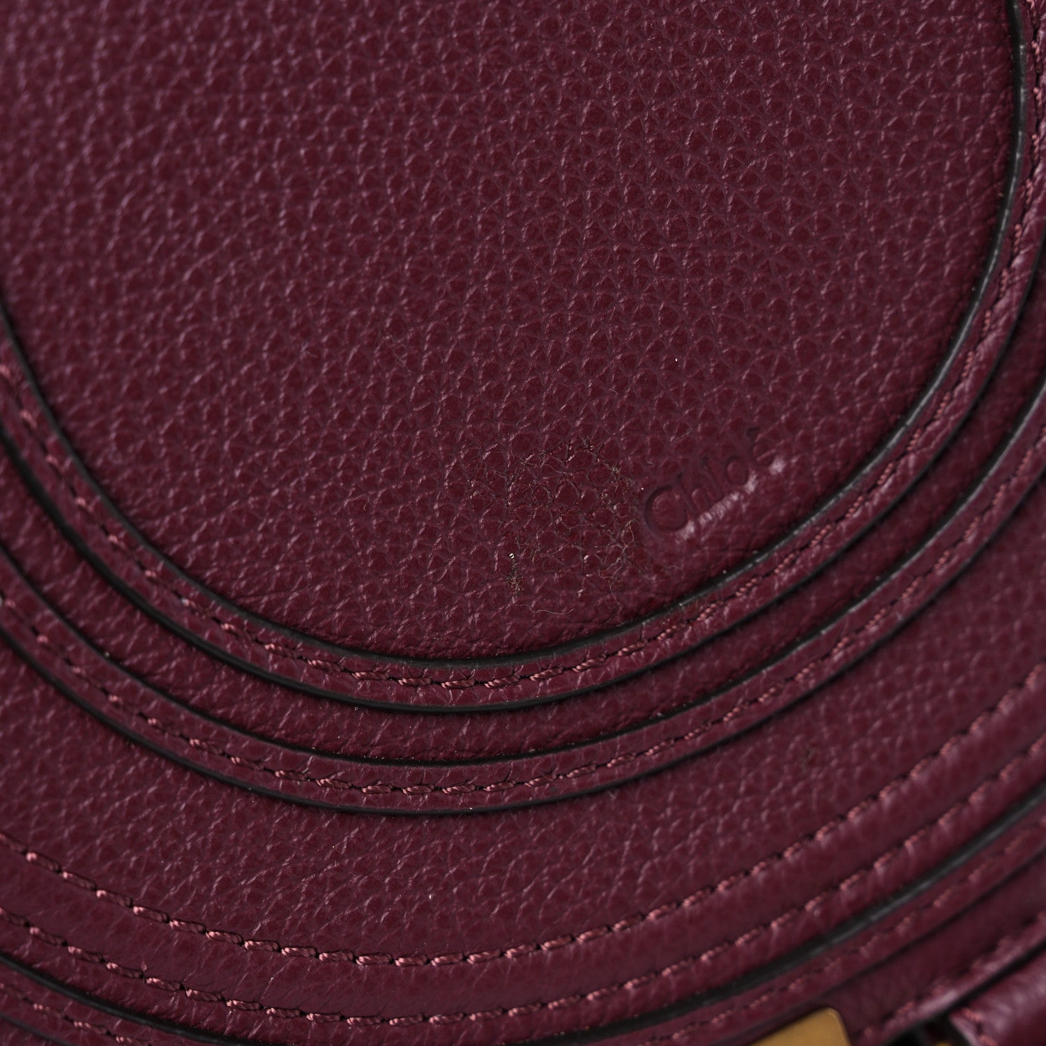 Chloe Calfskin Mini Marcie Round Crossbody Bag Wild Purple 12 of 12