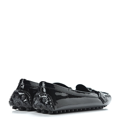 Louis Vuitton Patent Calfskin Oxford Loafers 37 Black 4 of 9