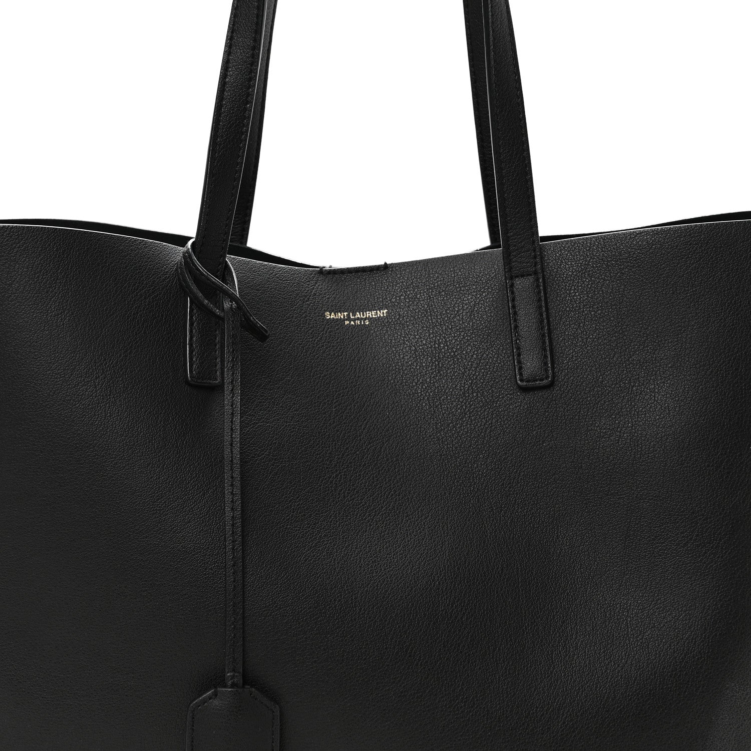 Saint Laurent Calfskin Large Shopping Tote Black 9 of 11