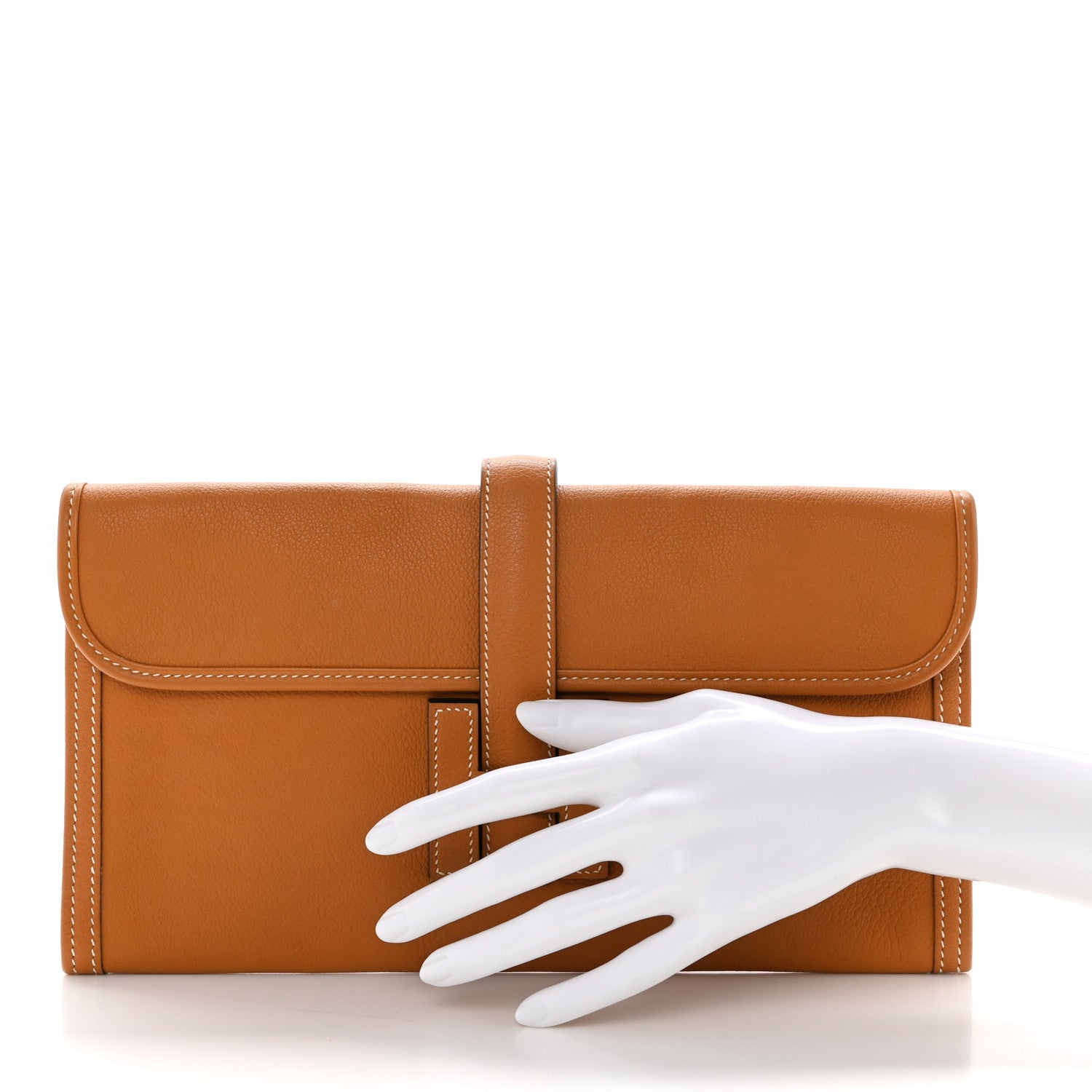 Hermes Evercolor Jige Elan 29 Clutch Toffee 2 of 8