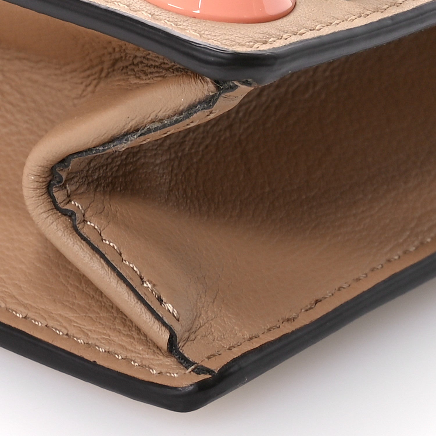 Fendi Vitello Dolce Studded Mini 2Jours Pouch Cuoio Multicolor 9 of 12