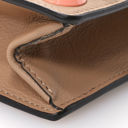 Fendi Vitello Dolce Studded Mini 2Jours Pouch Cuoio Multicolor 9 of 12