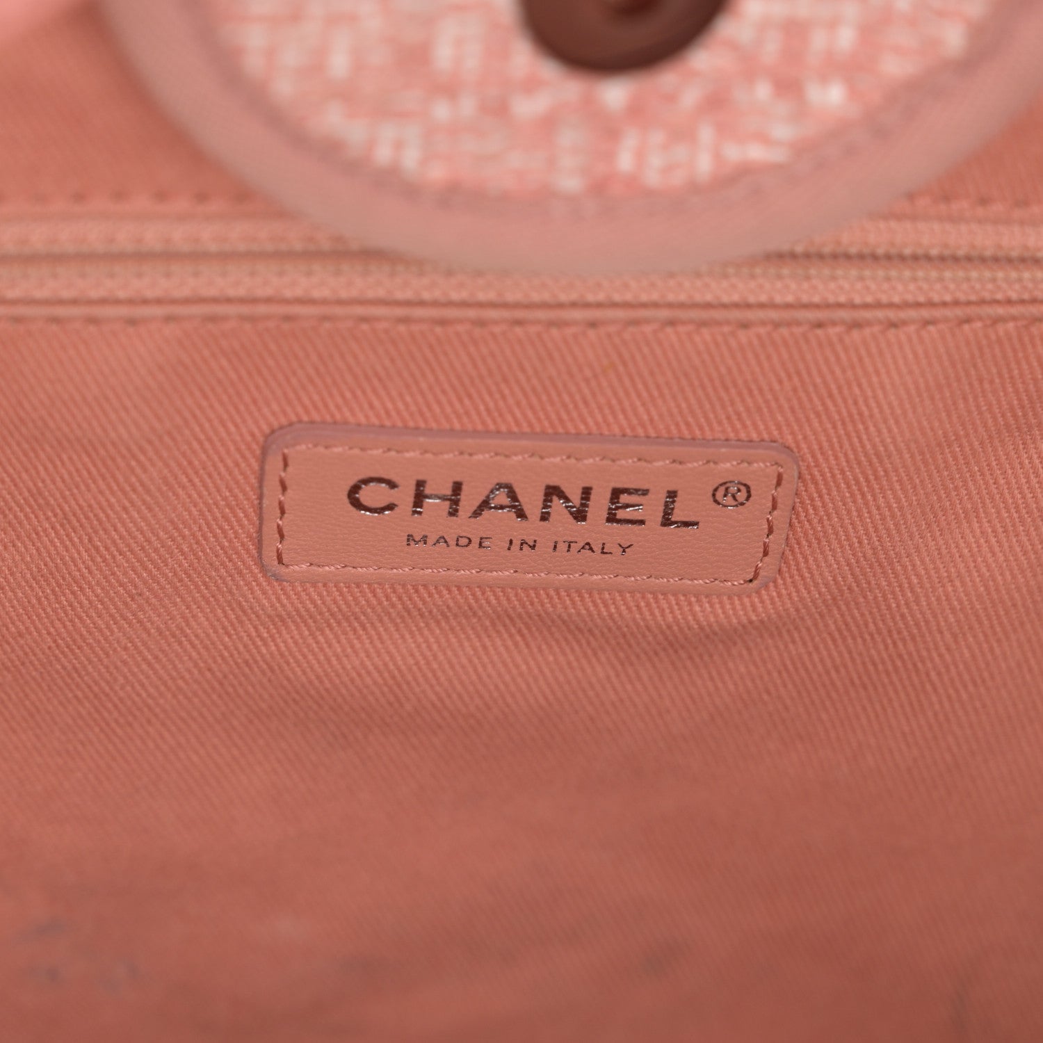 Chanel Straw Lurex Medium Deauville Tote Pink 6 of 14