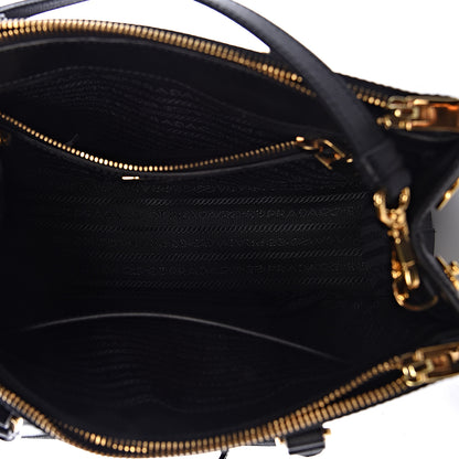 Prada Saffiano Small Galleria Double Zip Tote Black 5 of 11