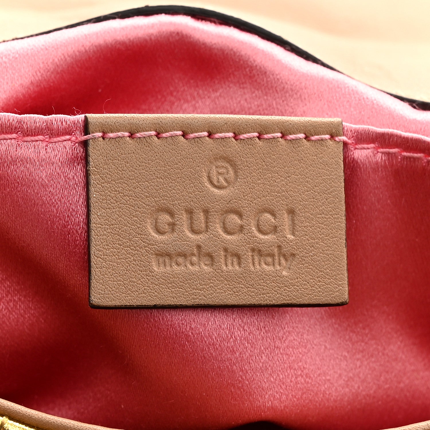 Gucci Metallic Calfskin Matelasse Studded Mini Pearly GG Marmont Shoulder Bag Gold 6 of 15