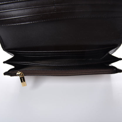 Burberry Haymarket Check Penrose Continental Wallet Chocolate 5 of 8