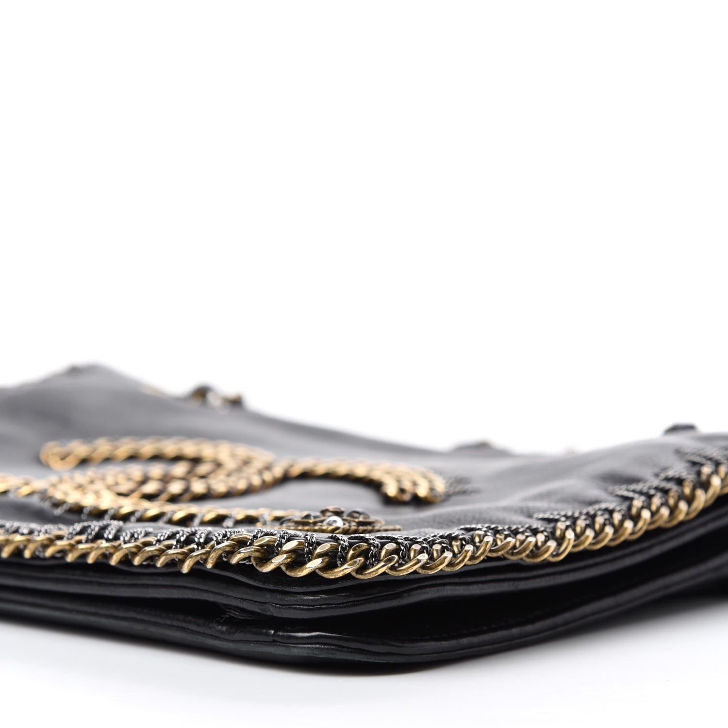 Chanel Calfskin Chain CC Byzance Flap Black 8 of 15