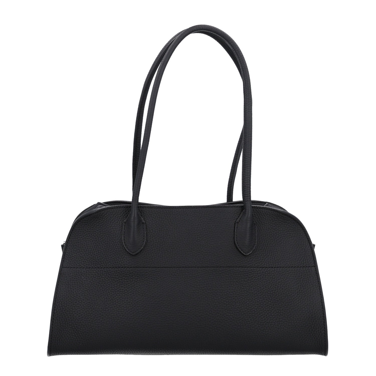The Row Matte Grained Calfskin Margaux Shoulder 12 Black 1 of 8