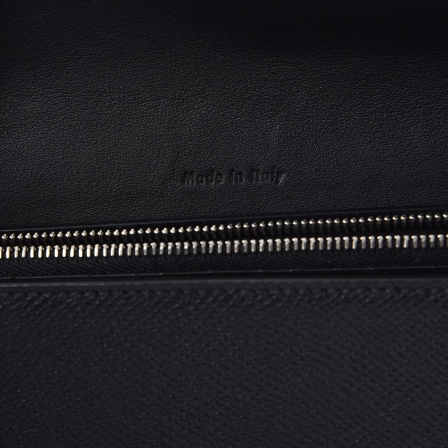 Grained Calfskin Large Trotteur Multifunction Flap Wallet Black