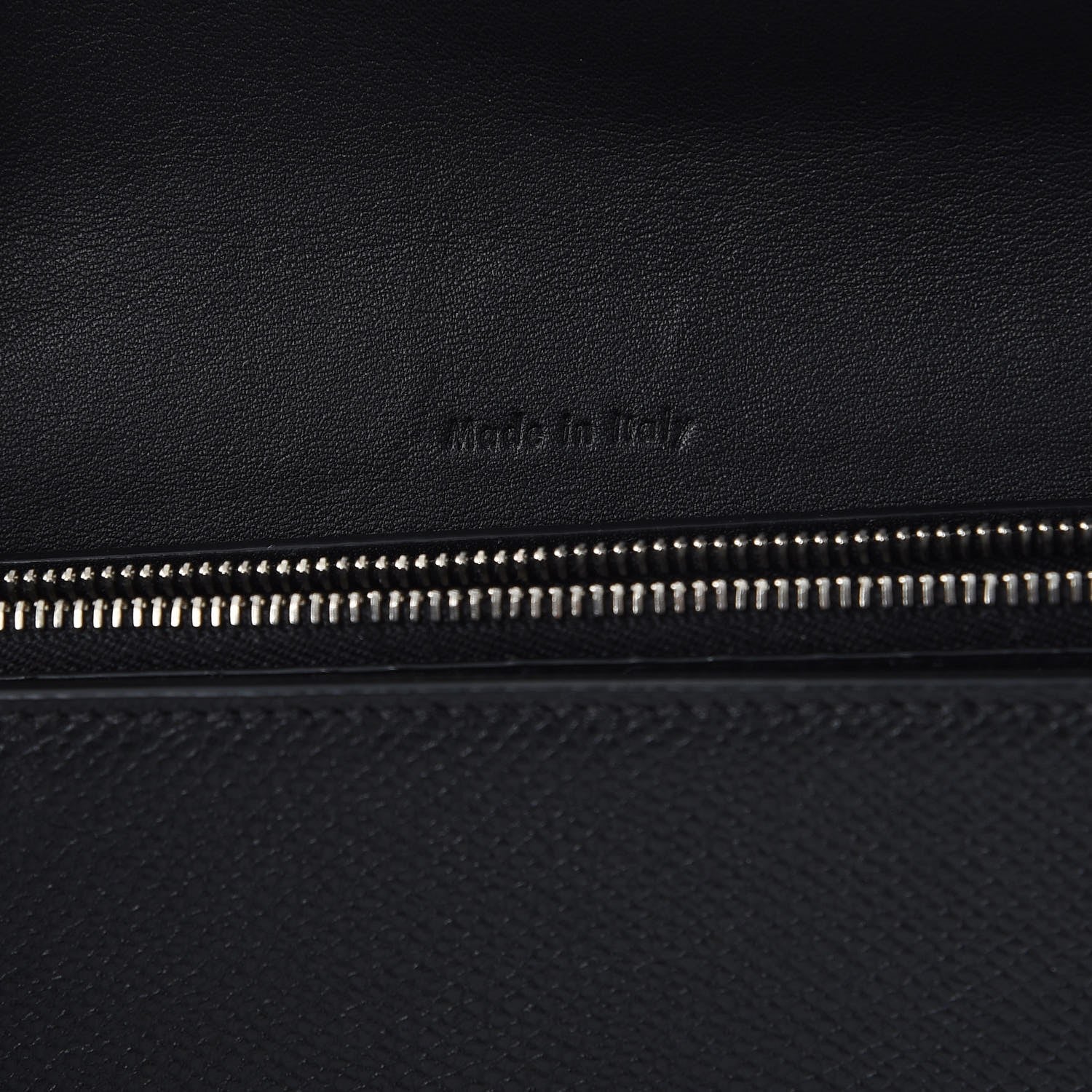 Celine Grained Calfskin Large Trotteur Multifunction Flap Wallet Black 7 of 9