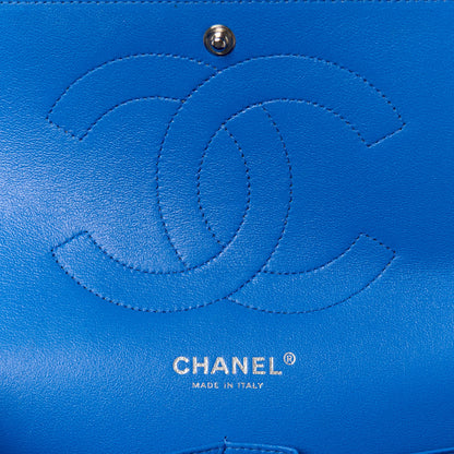Chanel Caviar Quilted Jumbo Double Flap Bright Blue 6 of 11