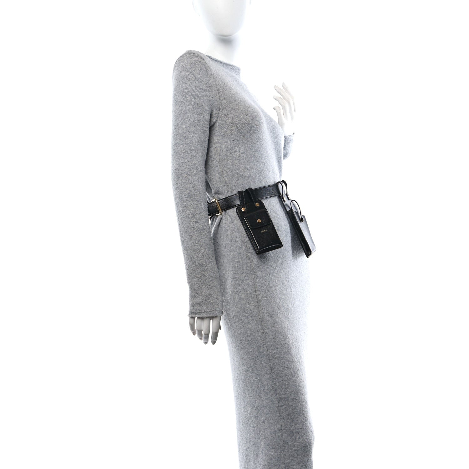 Fendi Vitello Glacier Utility Belt Pouch Black 3 of 15