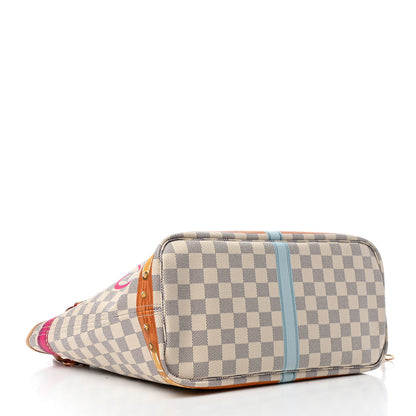 Louis Vuitton Damier Azur Summer Trunks Hawaii Neo Neverfull MM 3 of 4