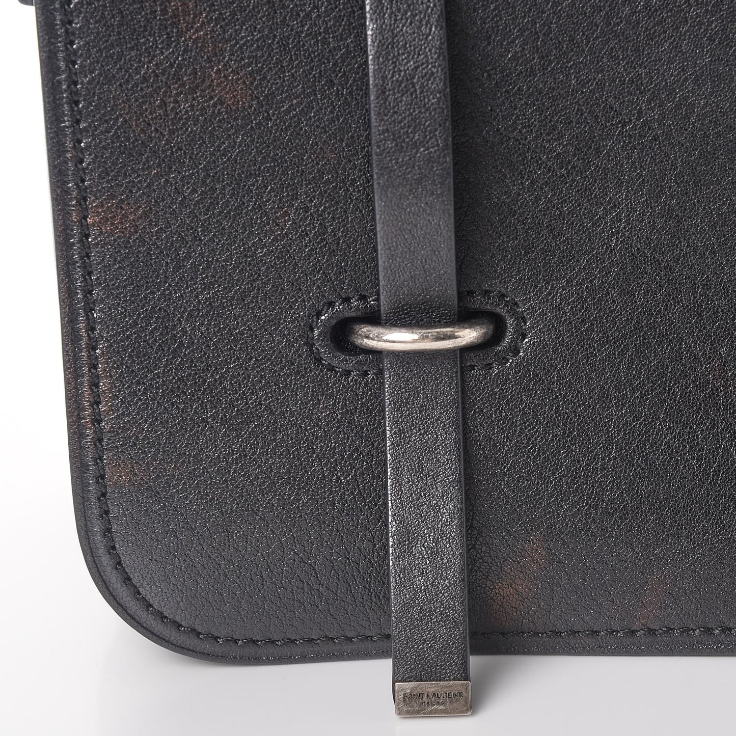 Lambskin Large Charlotte Messenger Bag Black
