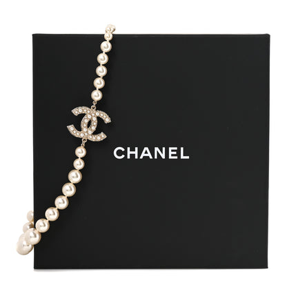 Chanel Pearl CC 100th Anniversary Necklace Light Gold 5 of 5