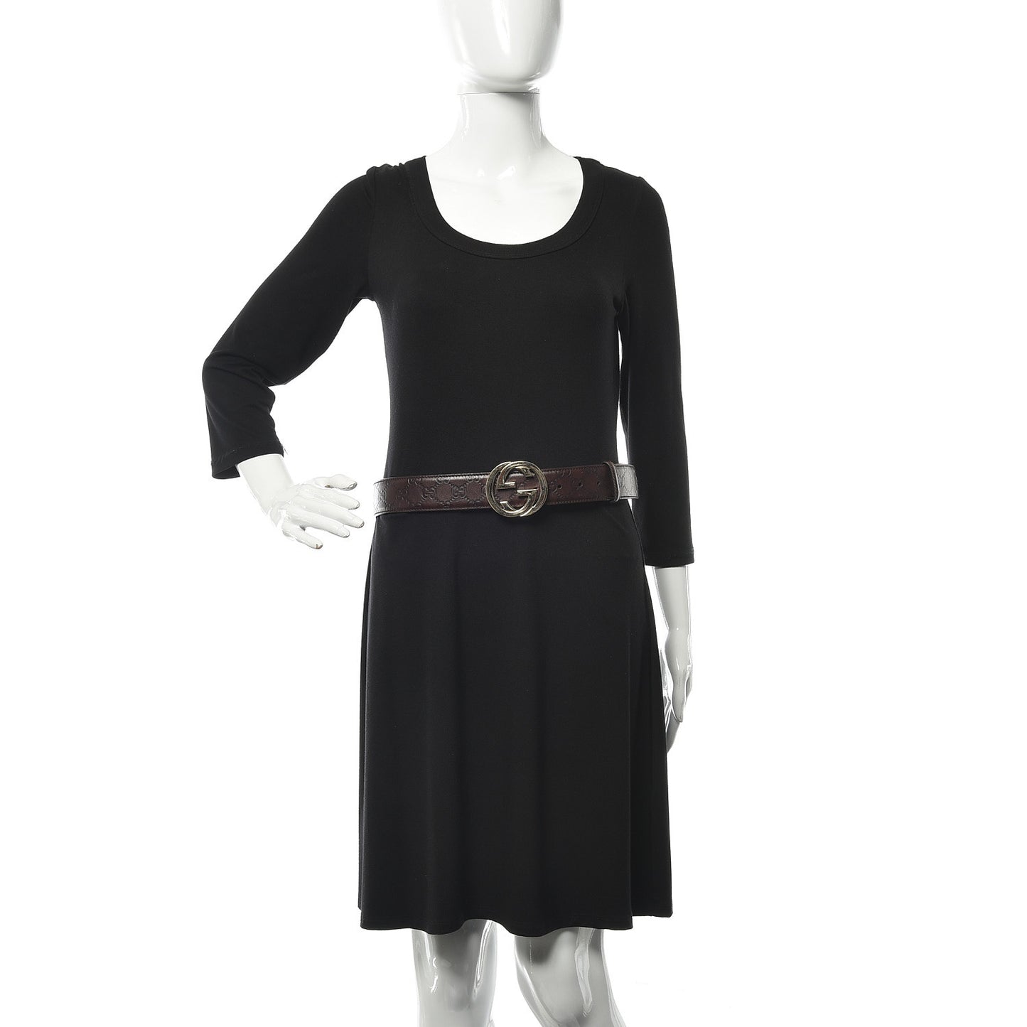 Guccissima Interlocking G 40mm Belt 90 36 Chocolate