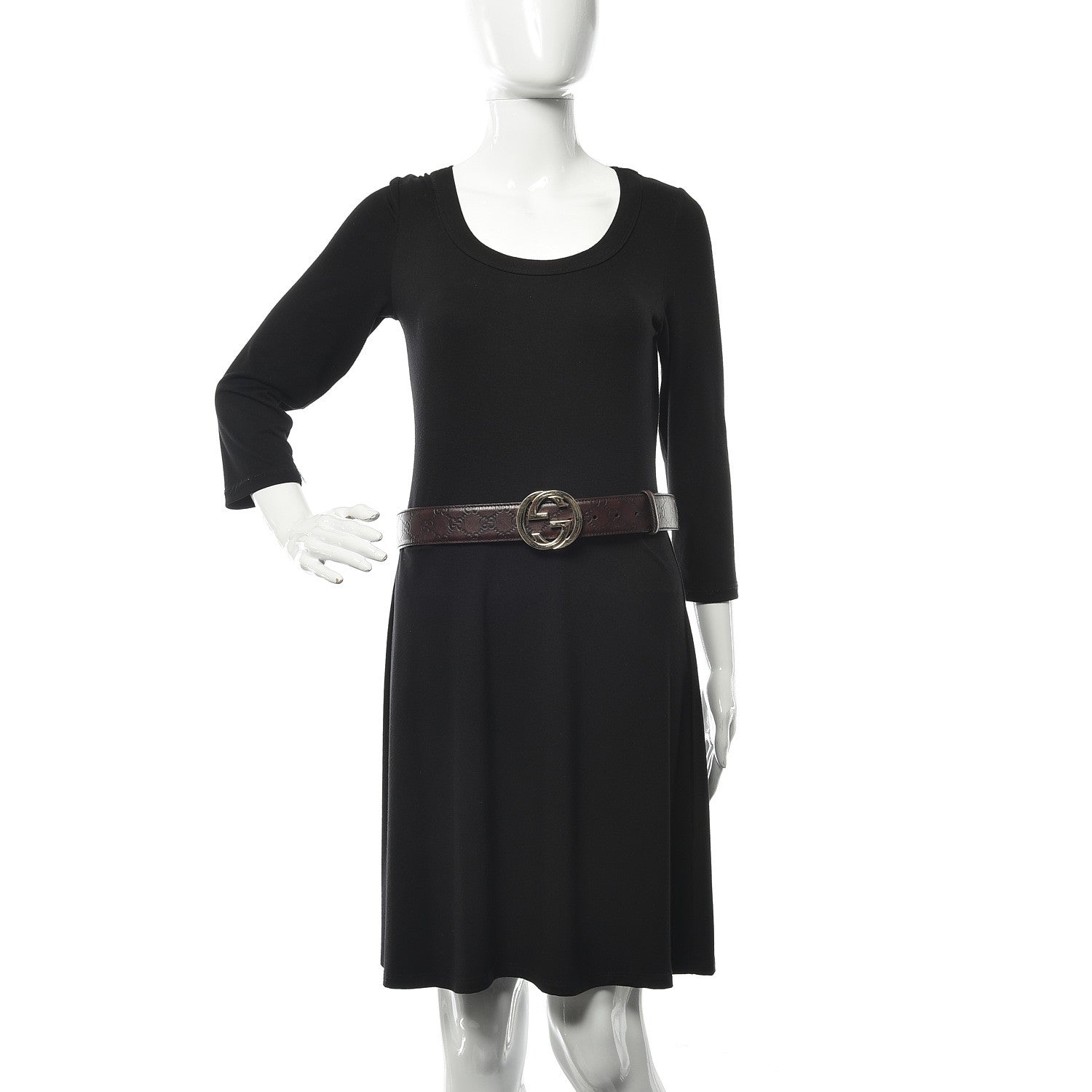 Gucci Guccissima Interlocking G 40mm Belt 90 36 Chocolate 2 of 6