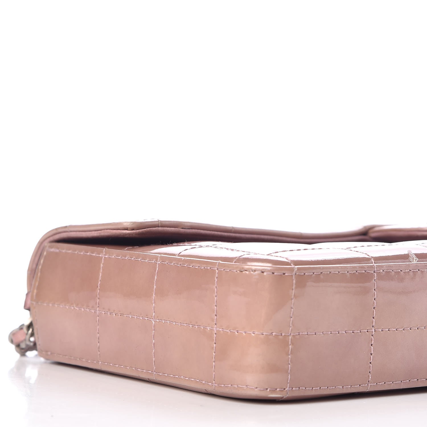 Chanel Patent Quilted East West Chocolate Bar Flap Light Purple 14 of 15