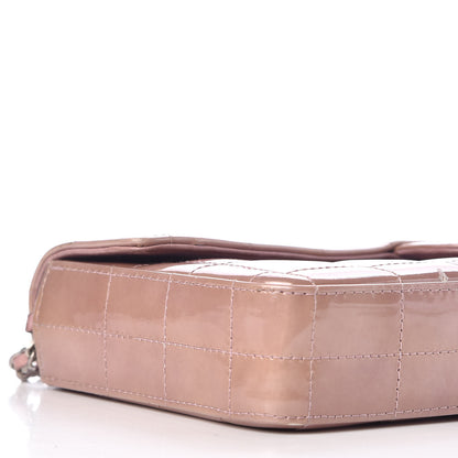 Chanel Patent Quilted East West Chocolate Bar Flap Light Purple 14 of 15