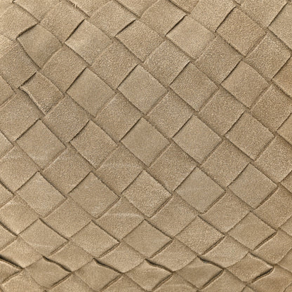 Bottega Veneta Suede Calfskin Intrecciato Teen Jodie Hobo Taupe 8 of 10