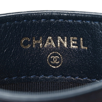 Chanel Aged Calfskin Quilted Reissue Card Holder Navy 6 of 12