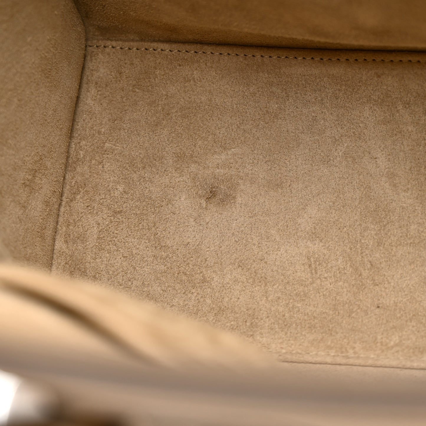 Drummed Calfskin Micro Luggage Dune