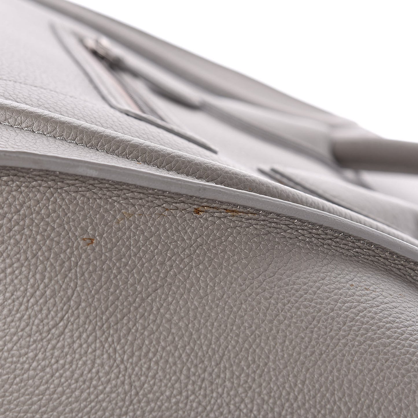 Drummed Calfskin Mini Luggage Souris