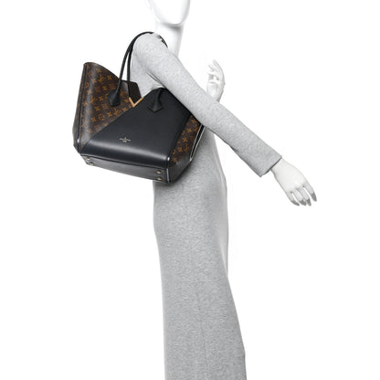 Louis Vuitton Calfskin Monogram Kimono Tote Black 2 of 9